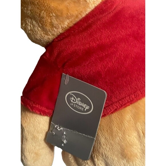 Disney Store Winnie The Pooh 16” Plush Stuffed Classic Bear Red Sweater - Picture 8 of 16